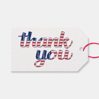 Patriotic Thank You Gift Tags