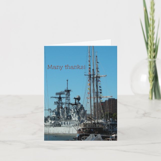 Patriotic Thanks Card (Front)