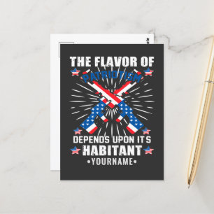 Patriotic The Flavour of Patriotism Postcard