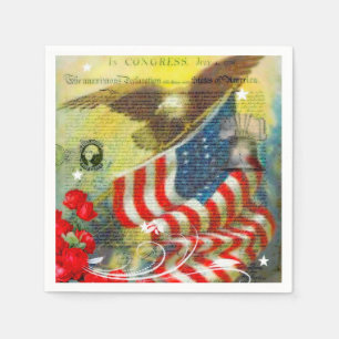 Patriotic theme napkin
