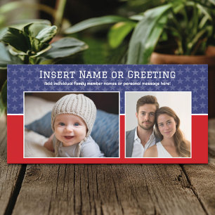 patriotic theme photo - instant download option holiday card