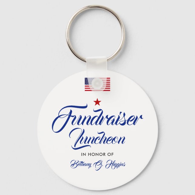 Patriotic Themed Event | American Flag Keychain (Front)