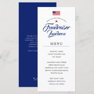 Patriotic Themed   Political Style Dinner Menu