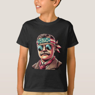 Patriotic Theodore Roosevelt 4th Of July Usa Ameri T-Shirt