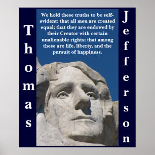 Patriotic Thomas Jefferson Poster