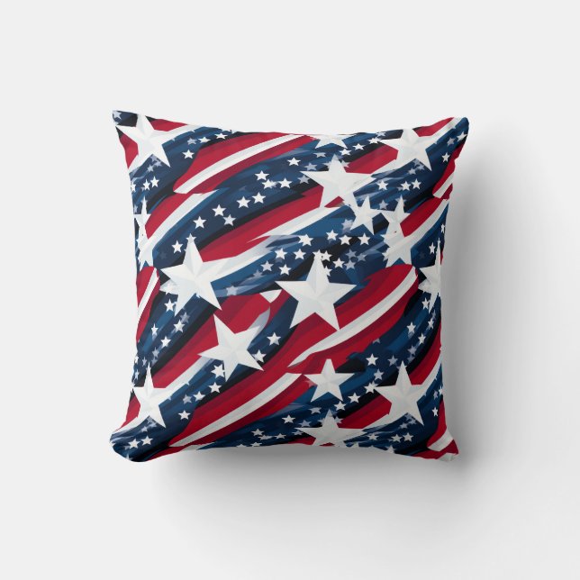 Patriotic Throw Pillow (Front)