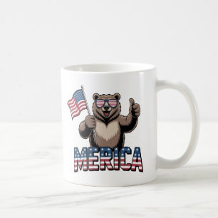 Patriotic Thumbs Up Bear Mug – Fun Americana 