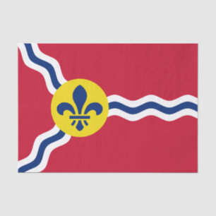 Patriotic tissue paper, flag of St. Louis, USA Paper