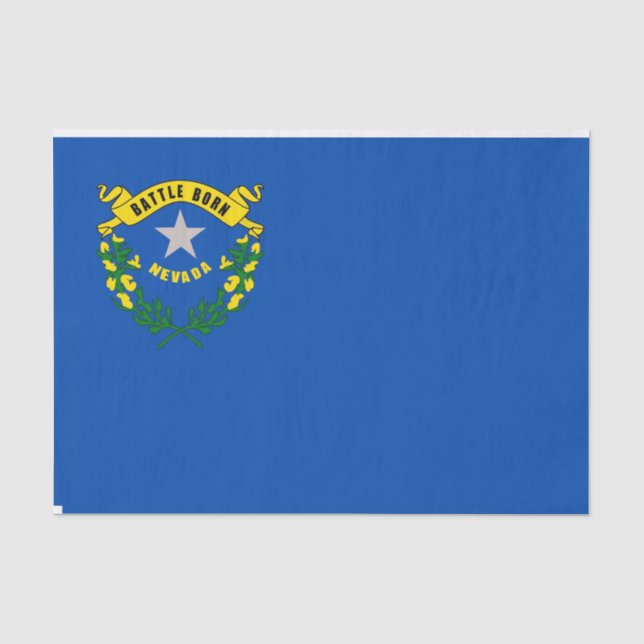 Patriotic tissue paper with flag Nevada, USA (Front)