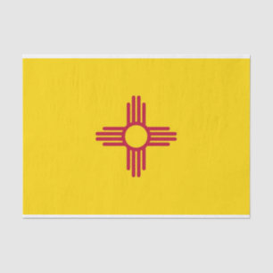 Patriotic tissue paper with flag New Mexico
