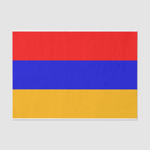 Patriotic tissue paper with flag of Armenia