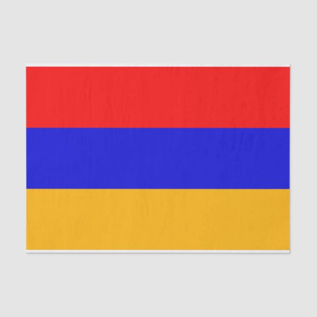 Patriotic tissue paper with flag of Armenia (Front)
