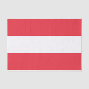 Patriotic tissue paper with flag of Austria