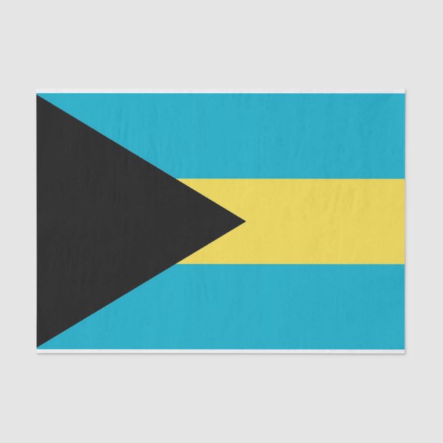 Patriotic tissue paper with flag of Bahamas (Front)