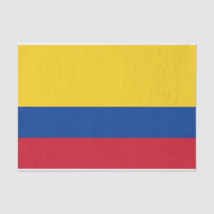 Patriotic tissue paper with flag of Colombia