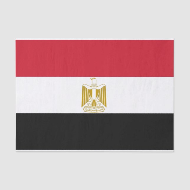 Patriotic tissue paper with flag of Egypt (Front)