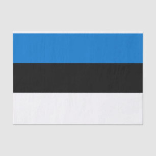 Patriotic tissue paper with flag of Estonia