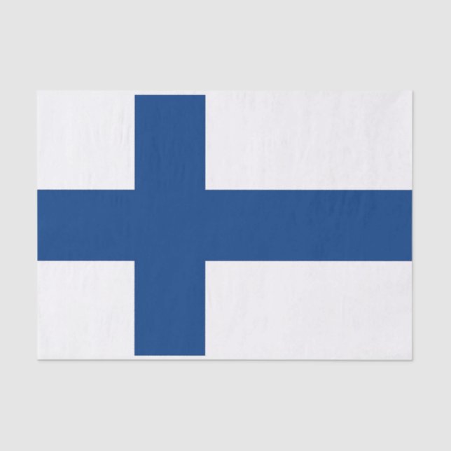 Patriotic tissue paper with flag of Finland (Front)