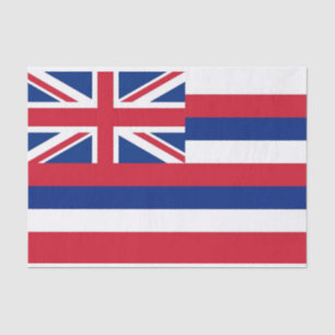 Patriotic tissue paper with flag of Hawaii