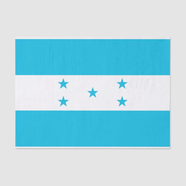 Patriotic tissue paper with flag of Honduras (Front)