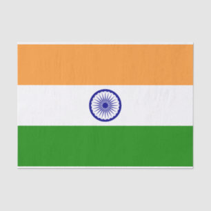 Patriotic tissue paper with flag of India