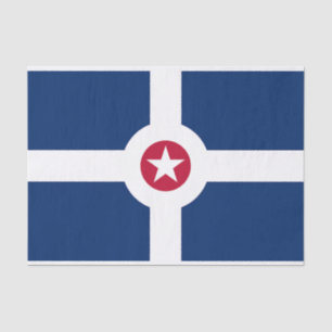 Patriotic tissue paper with flag of Indianapolis