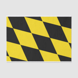 Patriotic tissue paper with flag of Munich