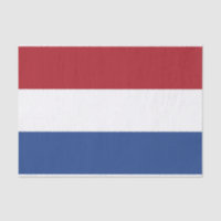 Patriotic tissue paper with flag of Netherlands
