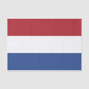 Patriotic tissue paper with flag of Netherlands