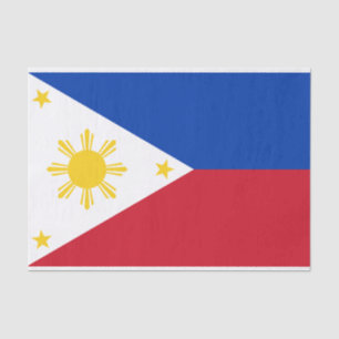 Patriotic tissue paper with flag of Philippines