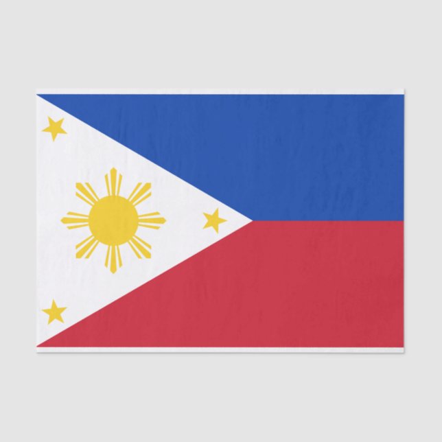 Patriotic tissue paper with flag of Philippines (Front)