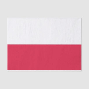 Patriotic tissue paper with flag of Poland