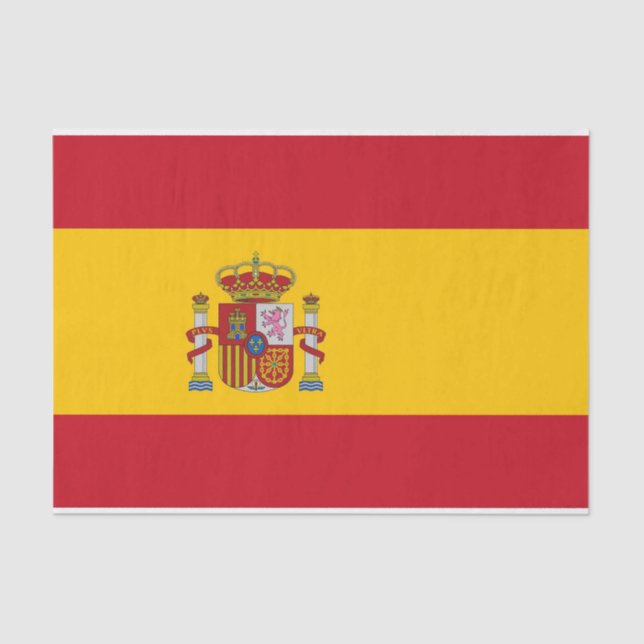 Patriotic tissue paper with flag of Spain (Front)