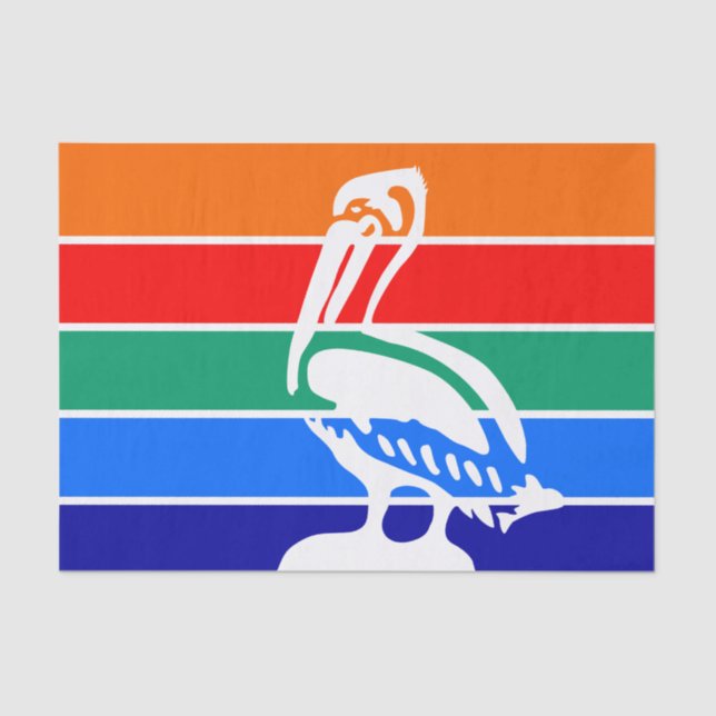 Patriotic tissue paper with flag of St. Petersburg (Front)