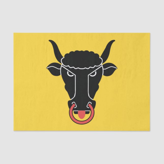 Patriotic tissue paper with flag of Uri canton (Front)