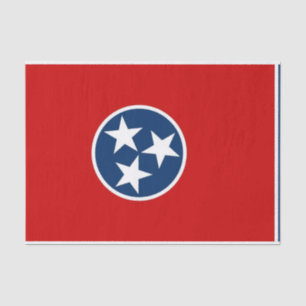 Patriotic tissue paper with flag Tennessee