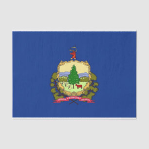 Patriotic tissue paper with flag Vermont, USA
