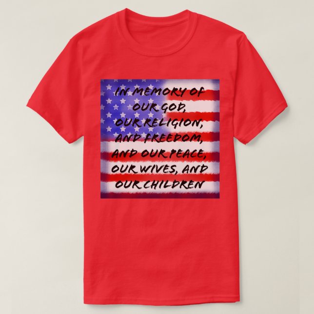 Patriotic Title of Liberty T-Shirt (Design Front)