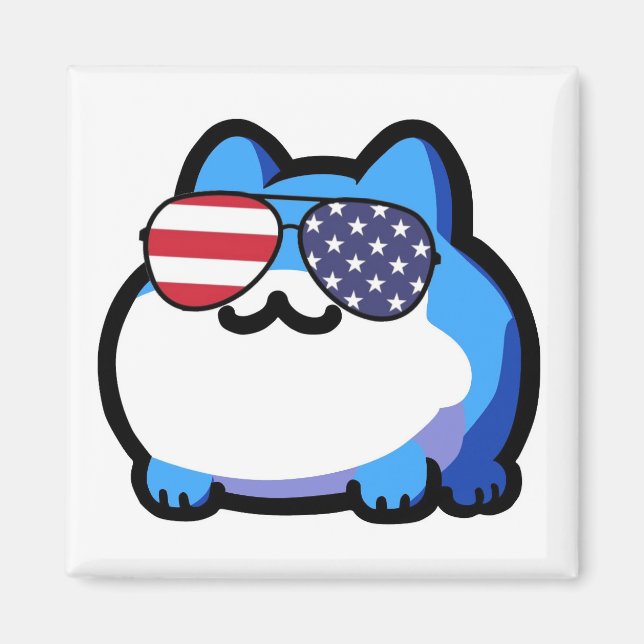 Patriotic Toby Magnet (Front)