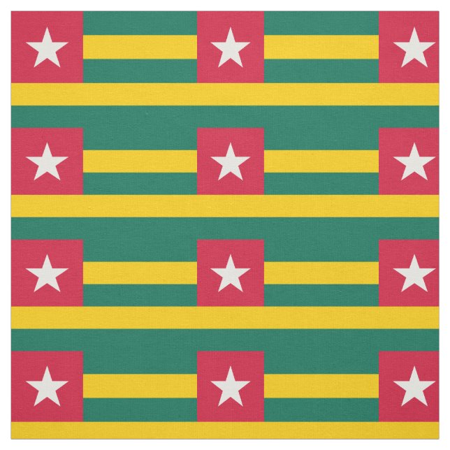 Patriotic Togo Flag Fabric (Swatch)