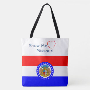 Patriotic Tote Show me Love Missouri Bag