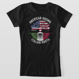 Patriotic Tree of Life T-Shirt American Flag Roots