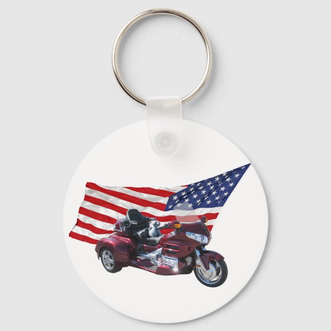 Patriotic Trike Key Ring (Front)