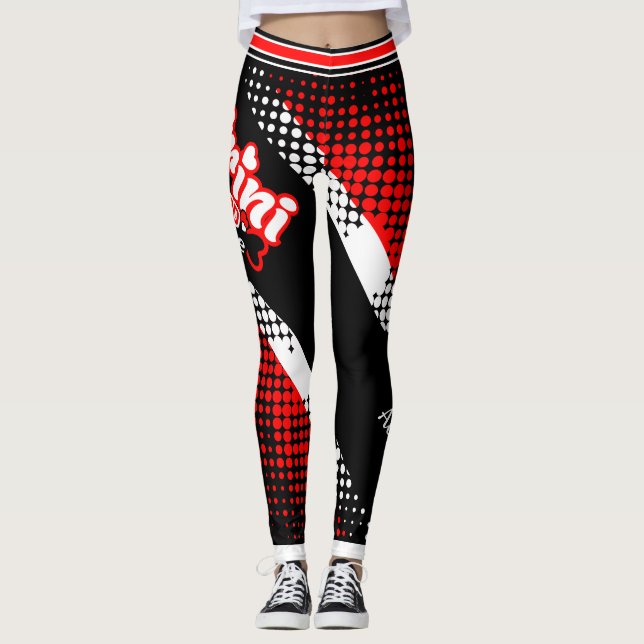 Patriotic Trinidad and Tobago Trini to the Bone Leggings (Front)