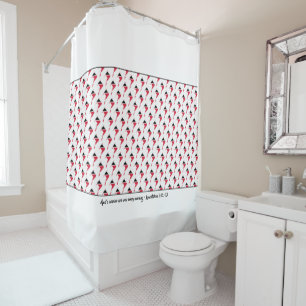 Patriotic TRINIDAD Customised Scripture Shower Curtain