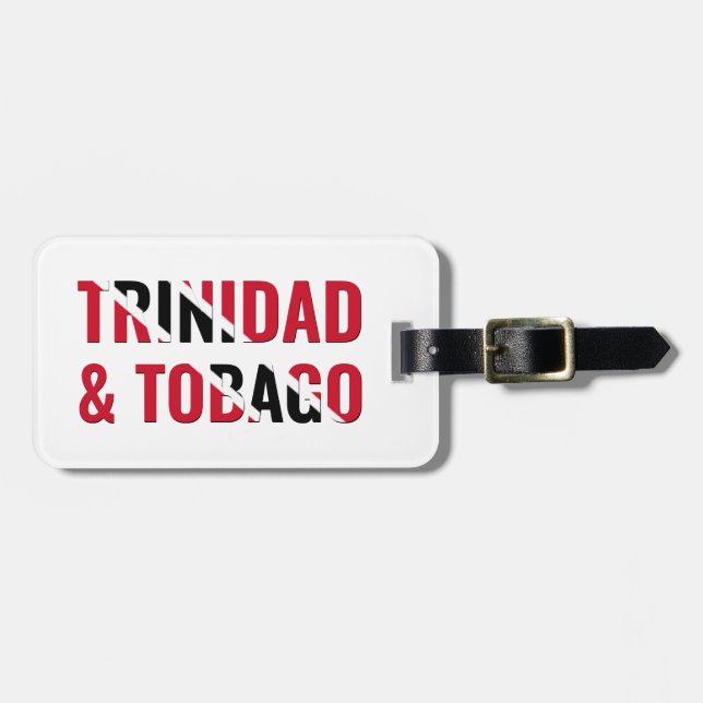 Patriotic TRINIDAD Luggage Tag (Front Horizontal)