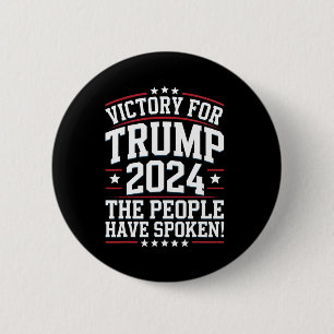 Patriotic Trump 2024 Victory Design For Supporters 6 Cm Round Badge
