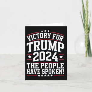 Patriotic Trump 2024 Victory Design For Supporters Card