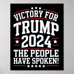 Patriotic Trump 2024 Victory Design For Supporters Poster