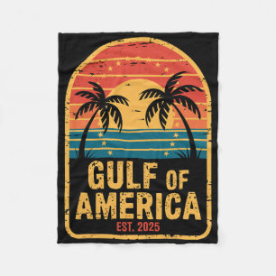 Patriotic Trump Palms Beach Vacation Gulf Of Usa A Fleece Blanket